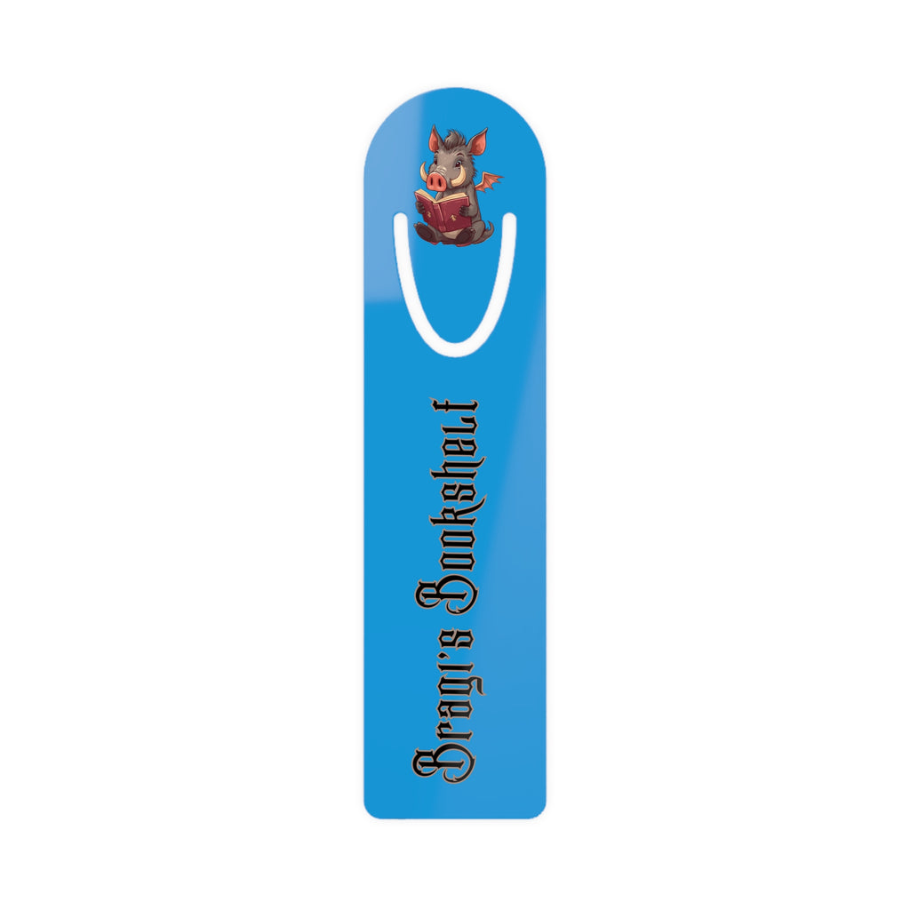 Blue Metal Bragi's Bookshelf Bookmark