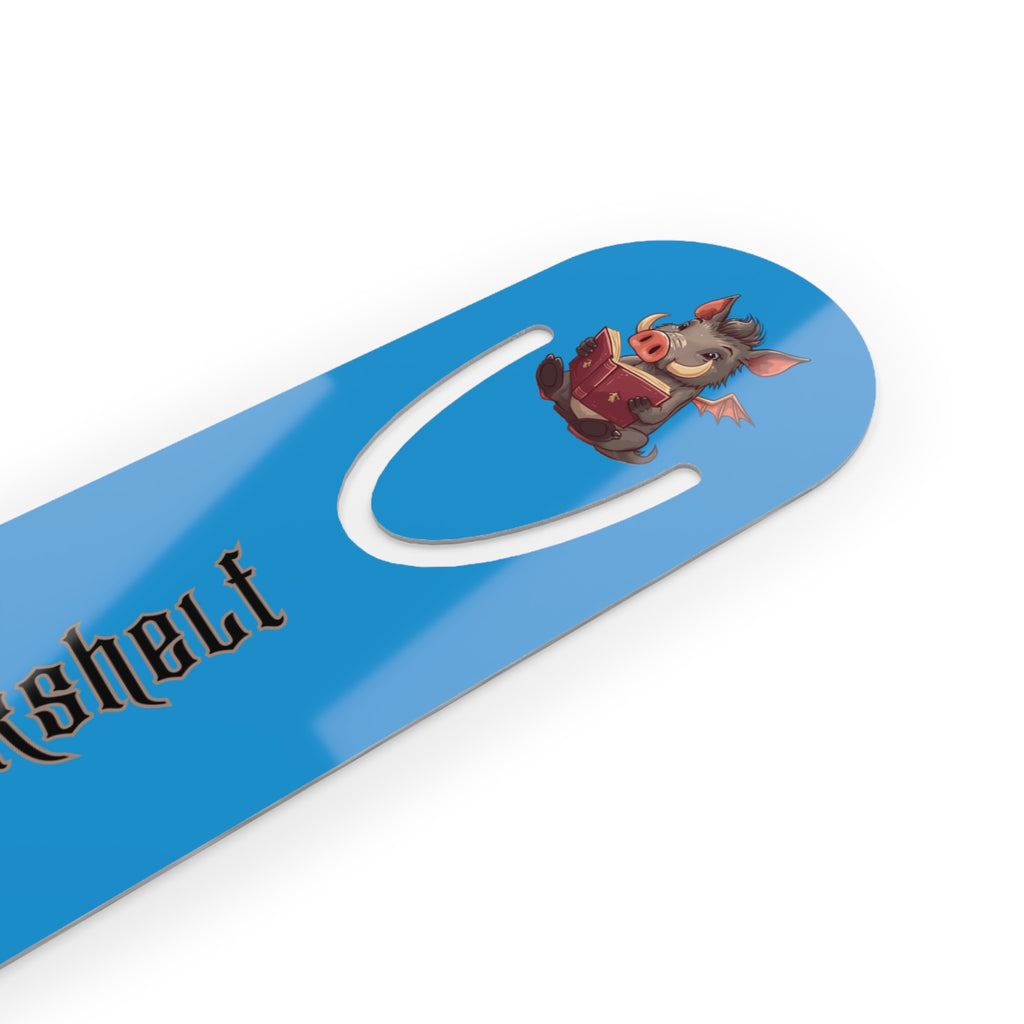 Blue Metal Bragi's Bookshelf Bookmark