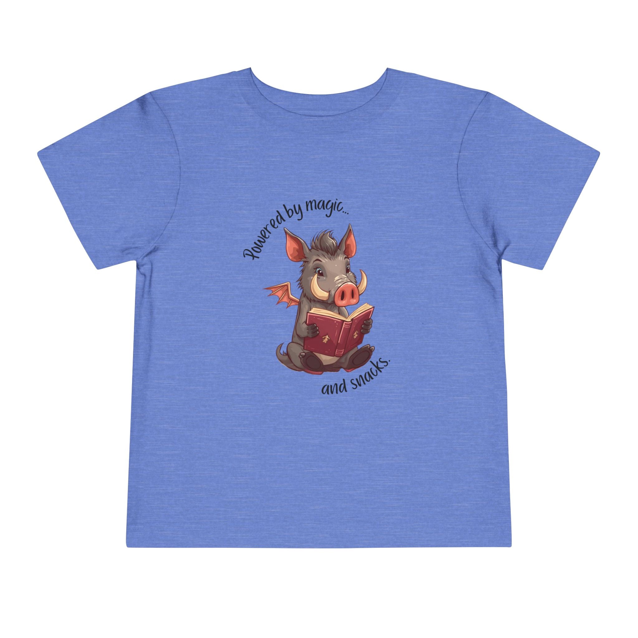 Toddler Tee — "Bragi's Bookshelf" Whimsical Reading Illustration