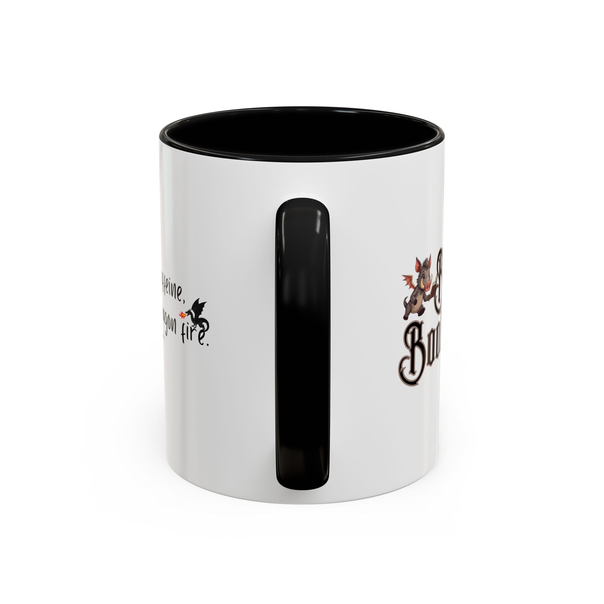 Bragi Dragon Magic Coffee Mug — "I run on caffeine, magic, and dragon fire" Accent Mug