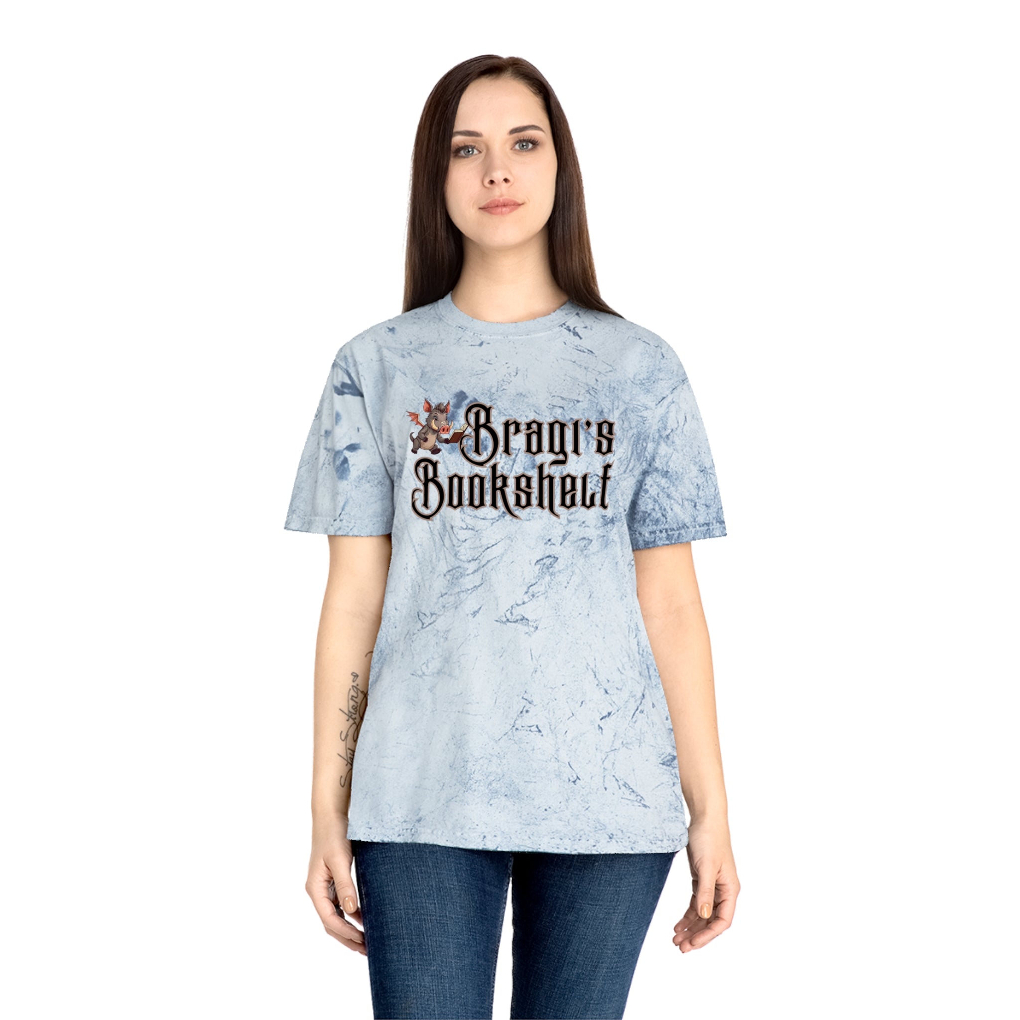 Vintage 'Bragi's Bookshelf' Tie-Dye T-Shirt