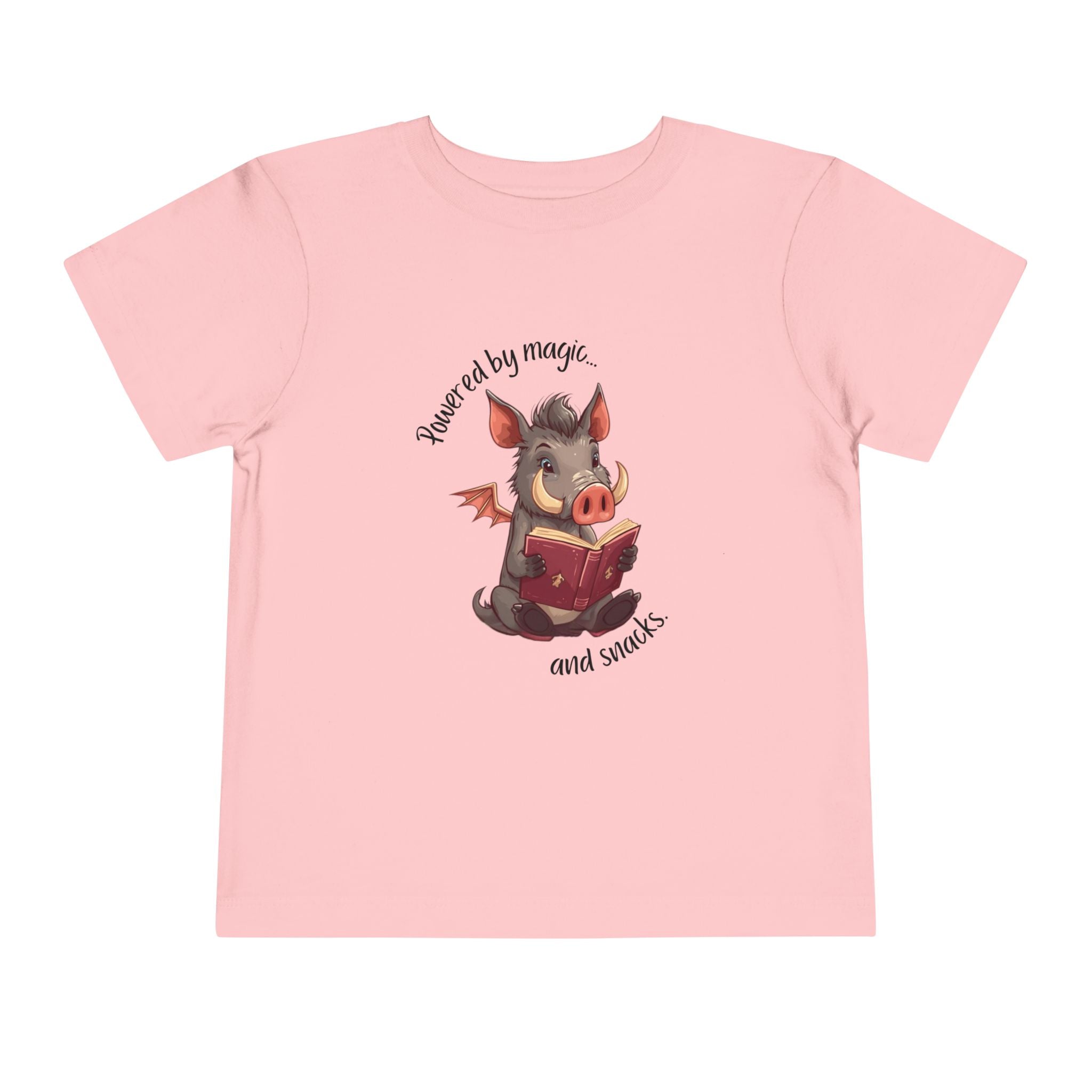 Toddler Tee — "Bragi's Bookshelf" Whimsical Reading Illustration