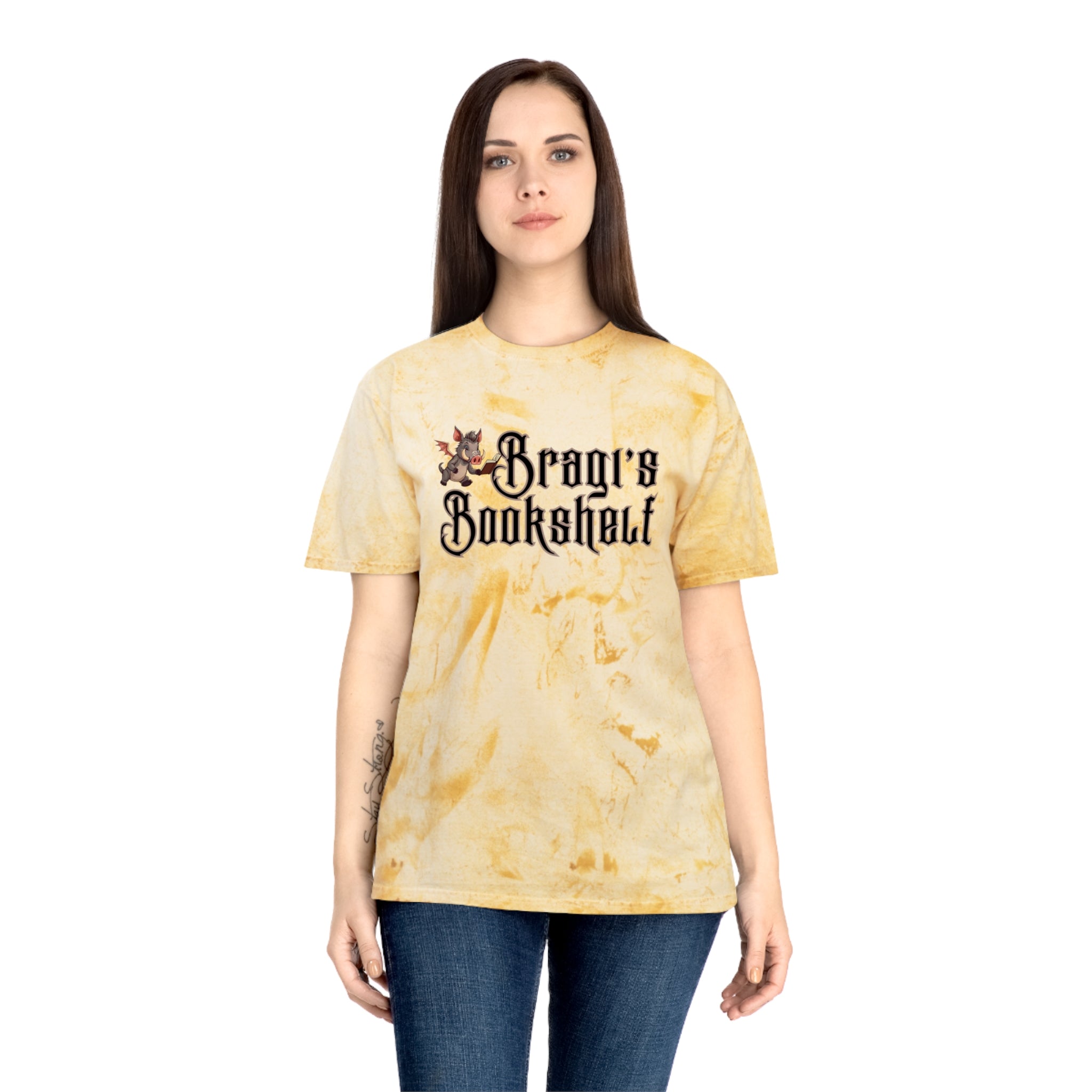 Vintage 'Bragi's Bookshelf' Tie-Dye T-Shirt